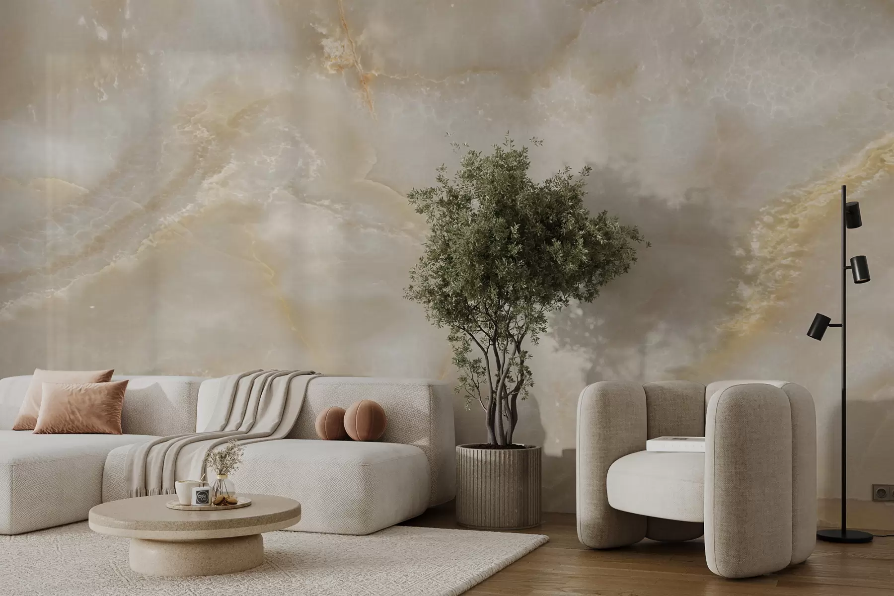 wall murals Beige marble u20722