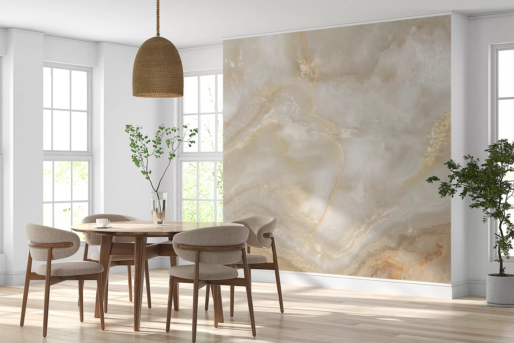 wall murals Beige marble u20722