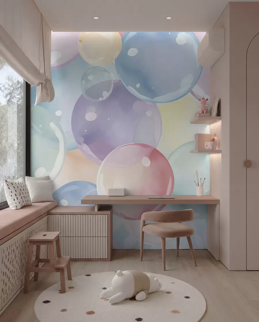 wall murals Pastel Bubbles u99730