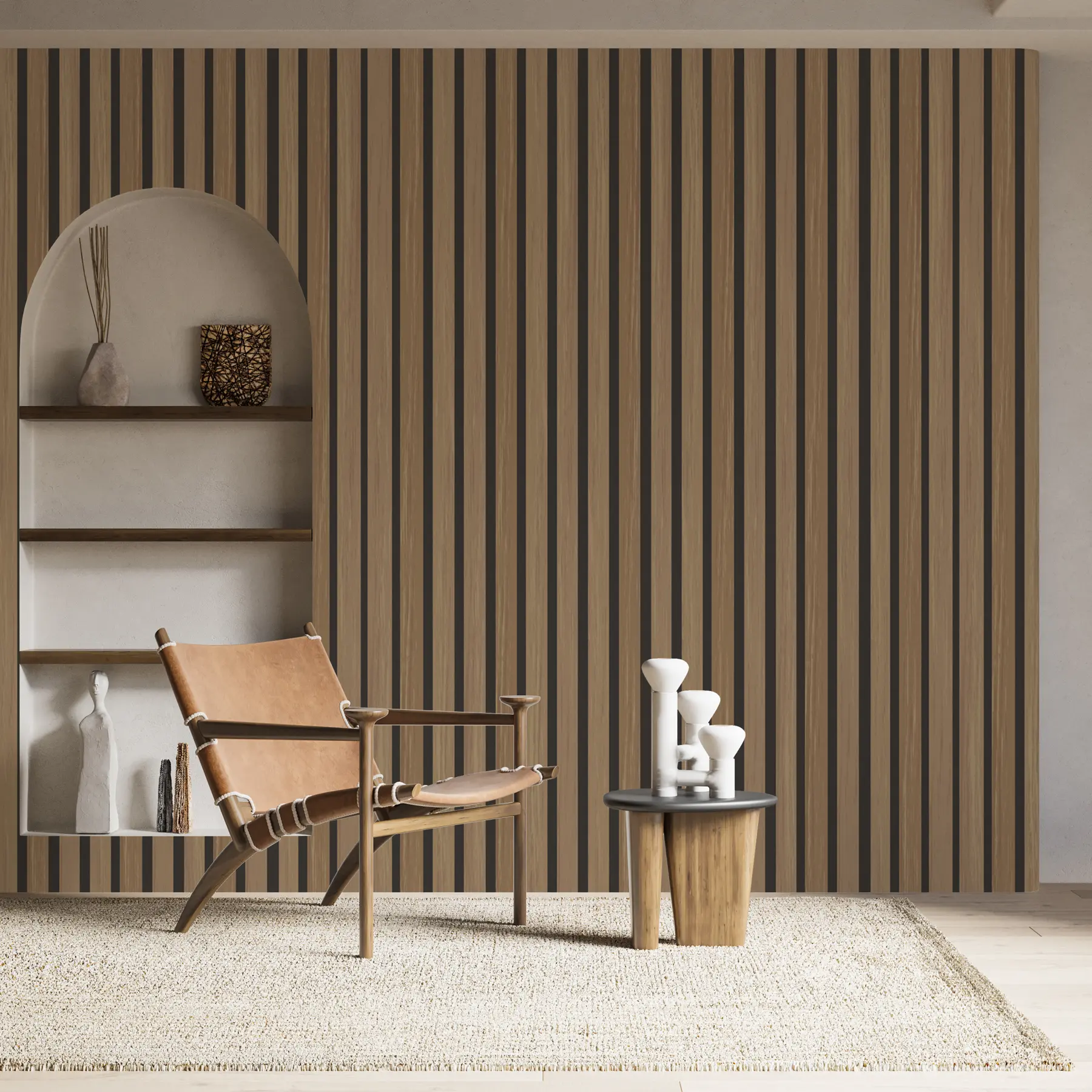 wall murals Wooden texture oak, walnut w00021