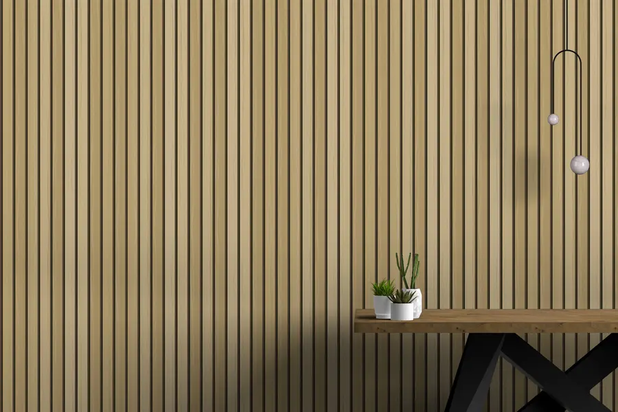 wall murals Light wood grain walnut texture w00022