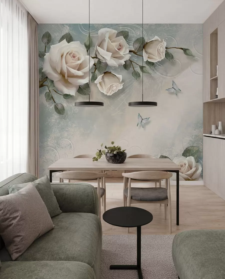 wall murals Cream Roses I u31353d1