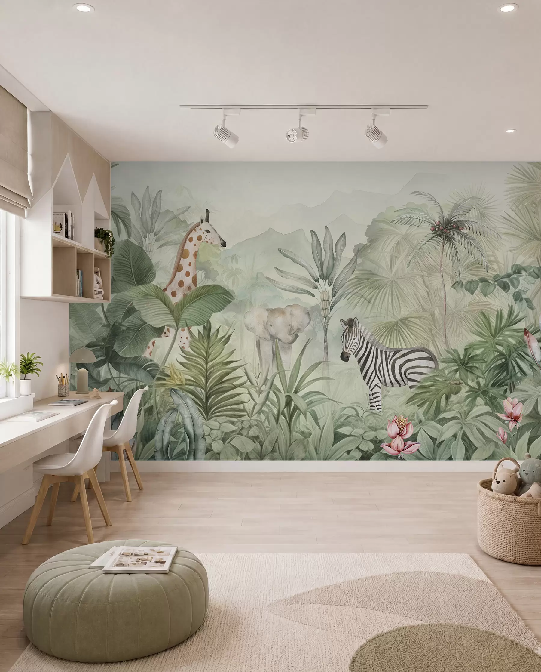 wall murals Little Safari Companions w00089