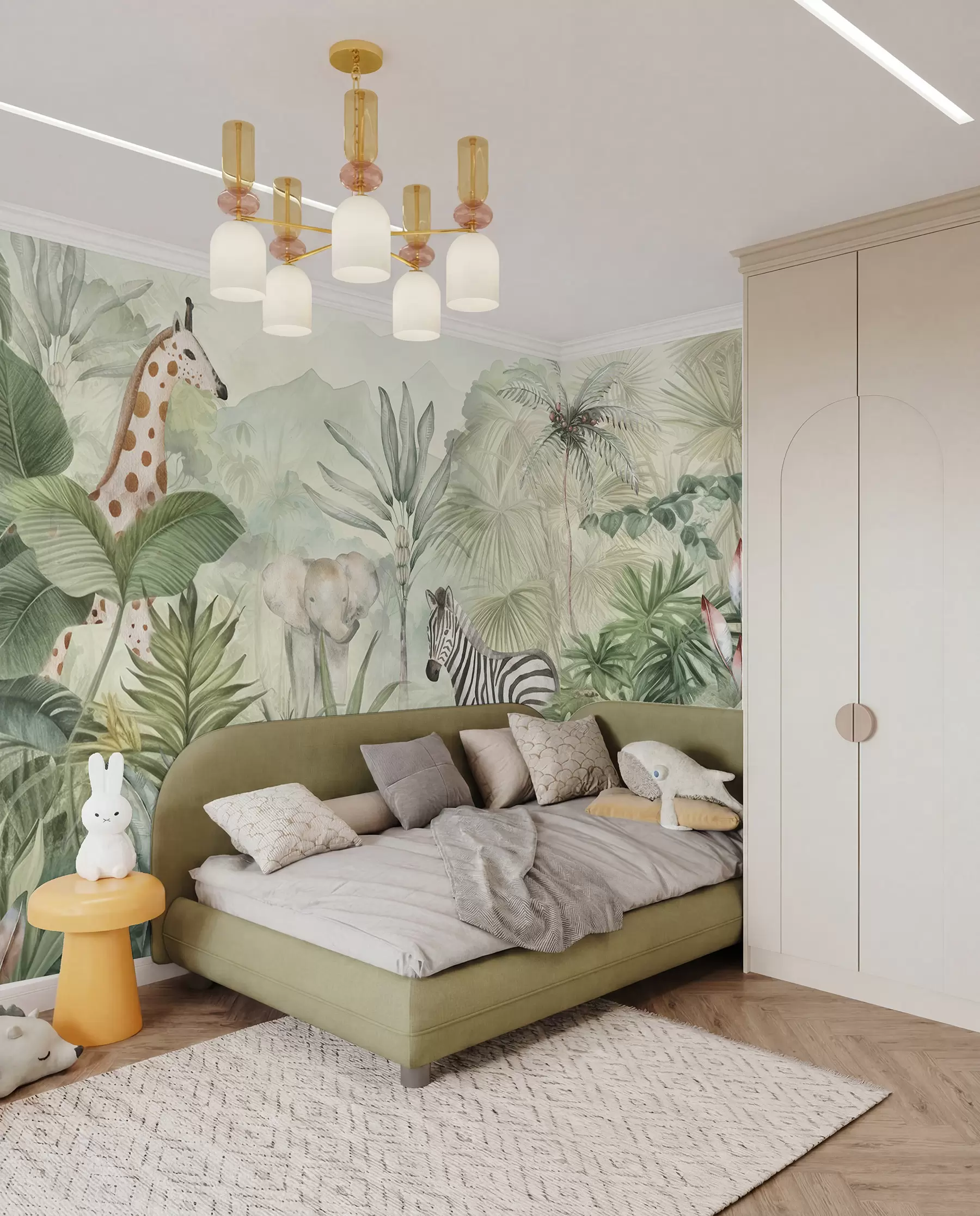 wall murals Little Safari Companions w00089