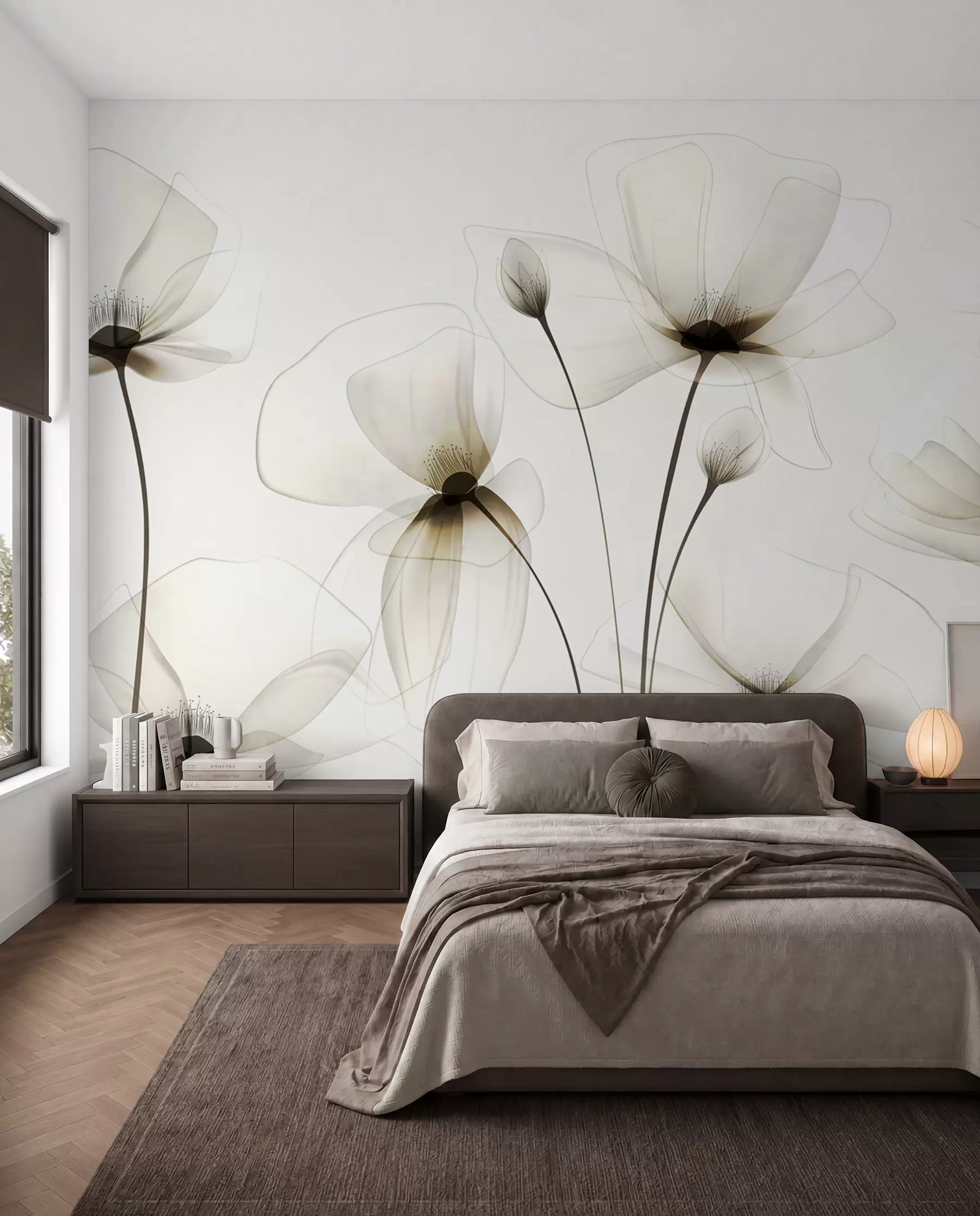wall murals Flowers of Light and Shade w00143