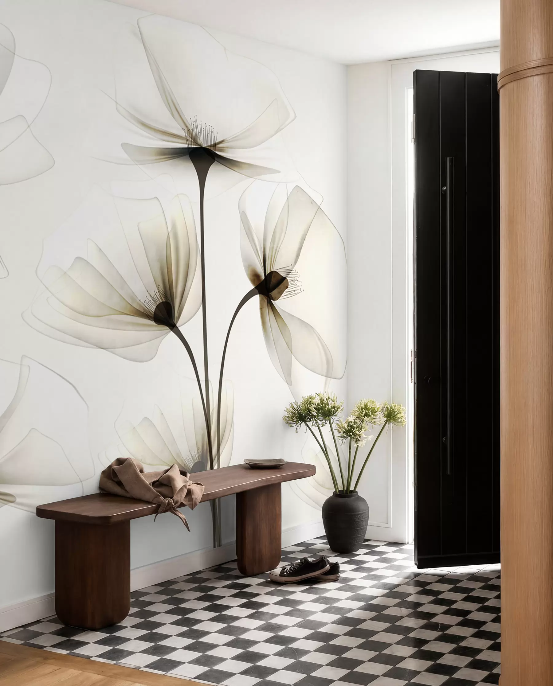 wall murals Flowers of Light and Shade w00143