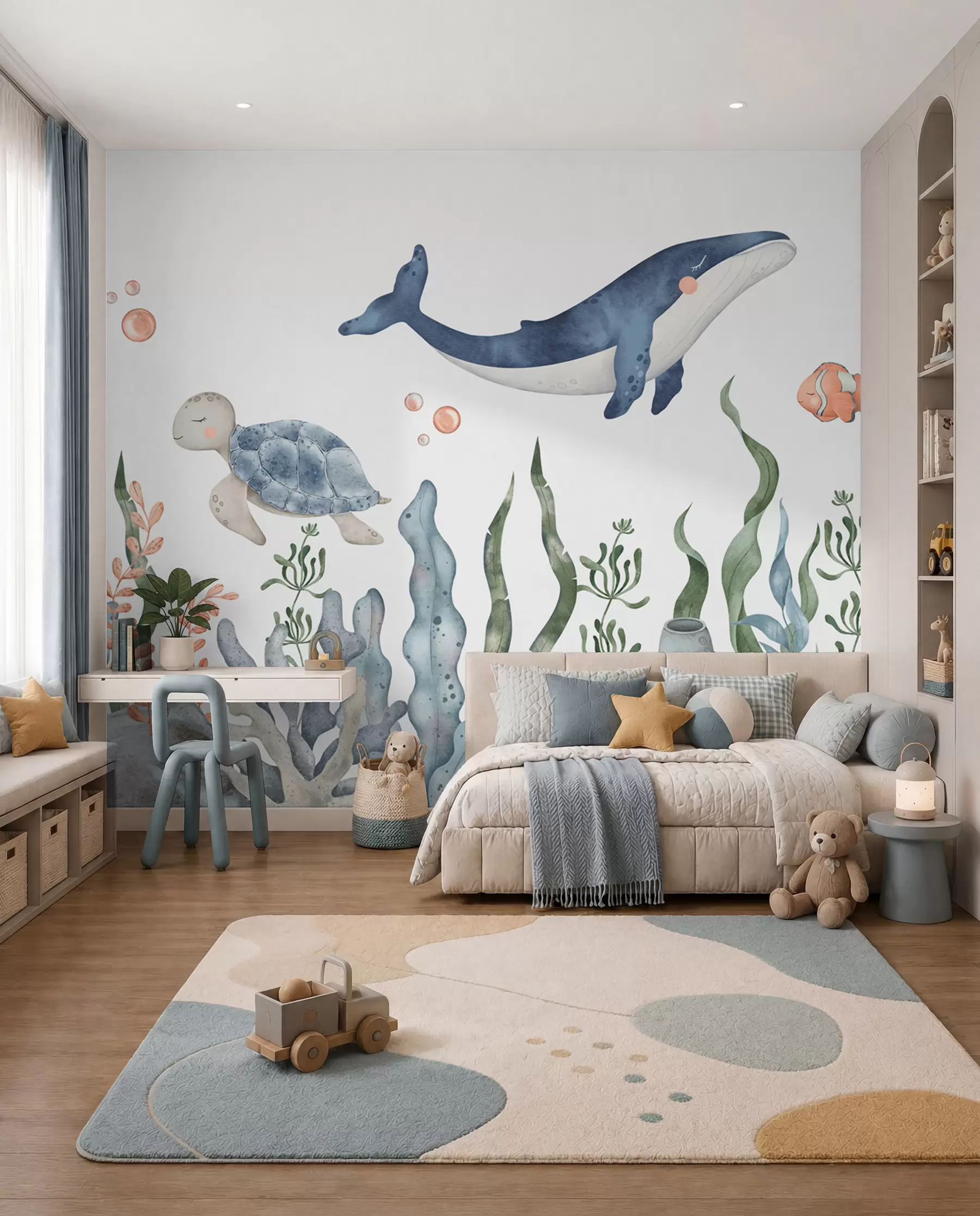 wall murals Little Ocean Companions w00383