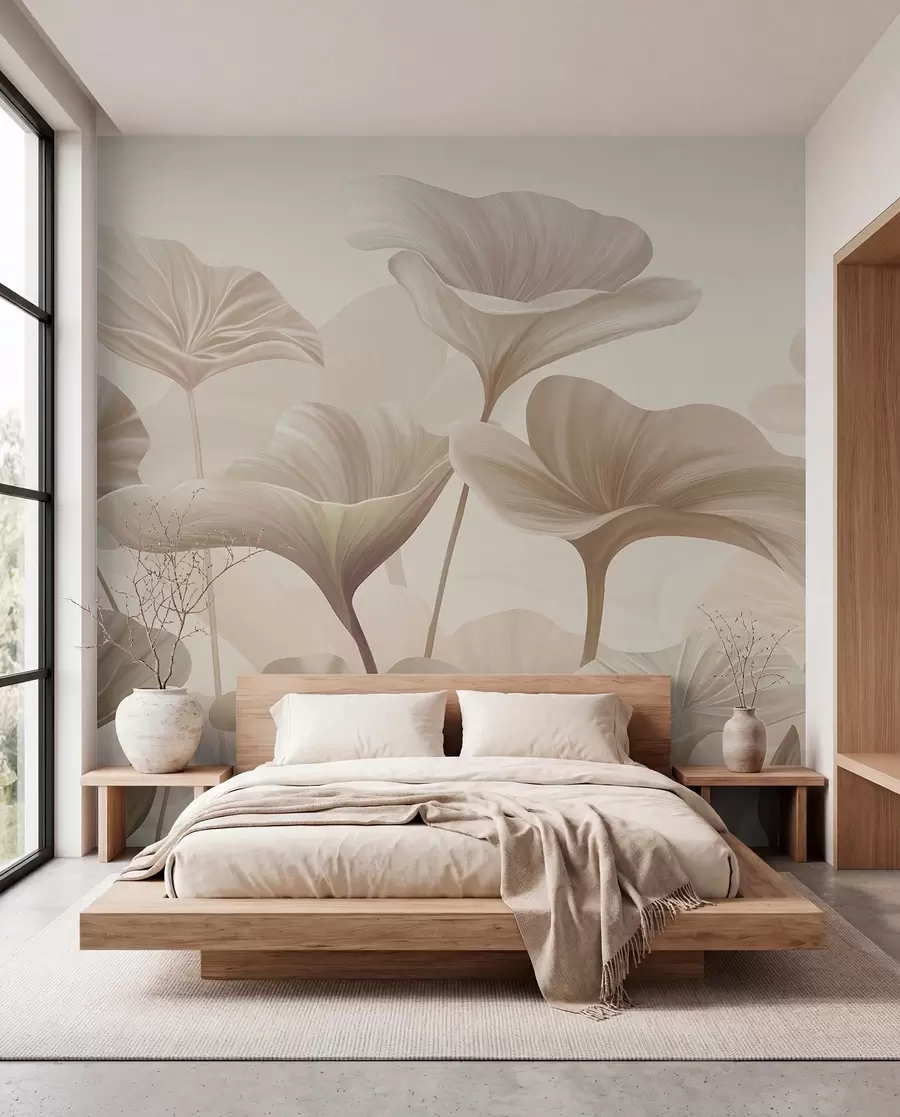 wall murals Sand Leaves Unfurling w00385v3