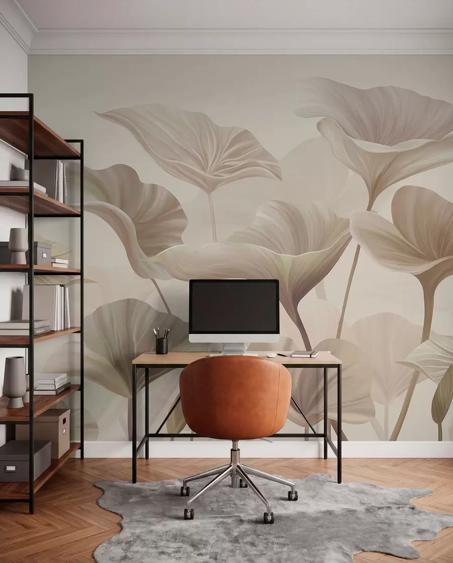 wall murals Sand Leaves Unfurling w00385v3