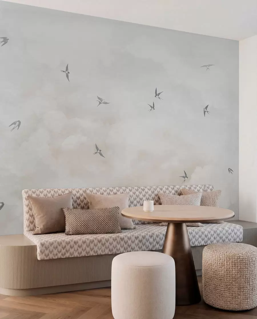 wall murals Sky with swallows w00526v2