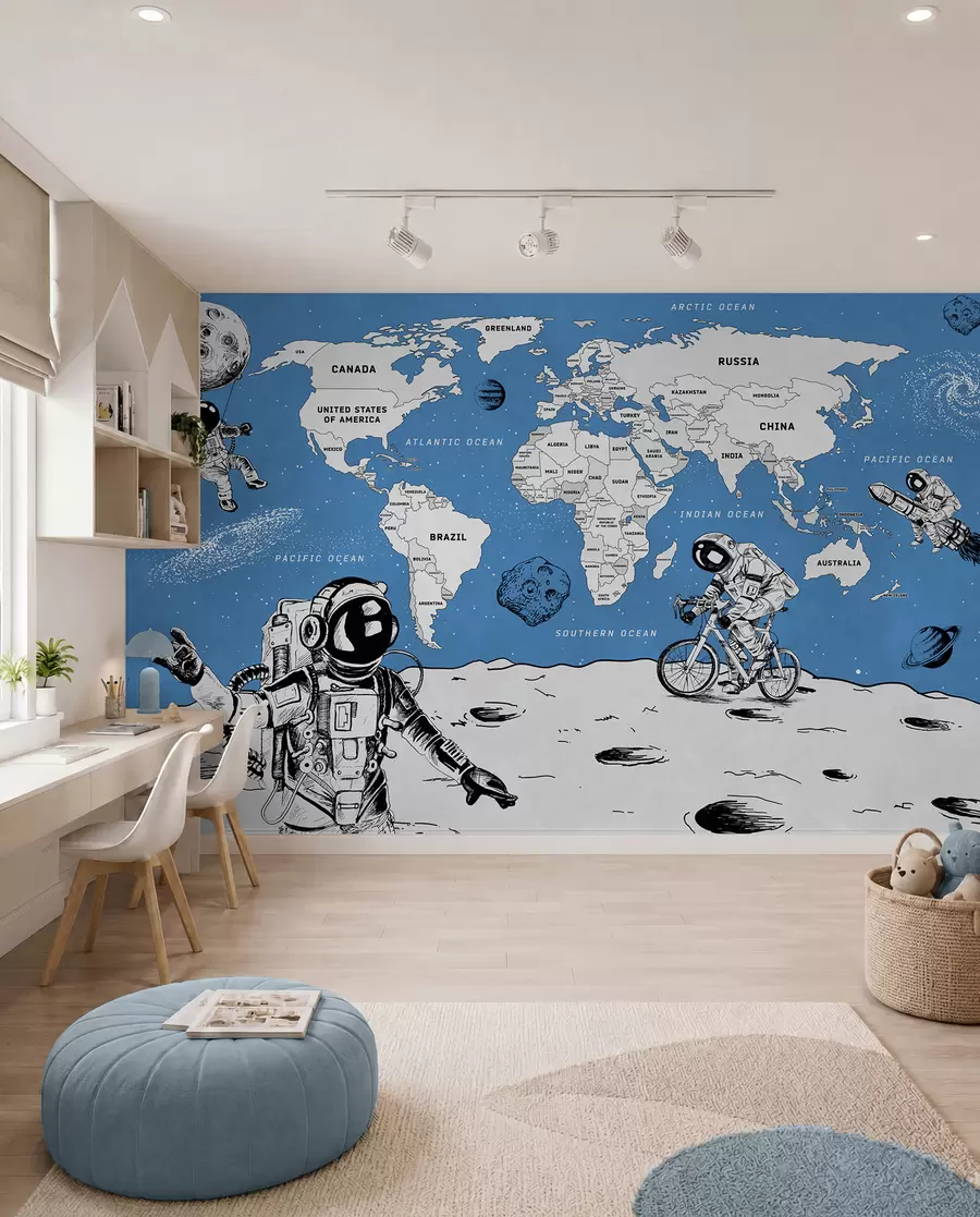 wall murals Space Atlas in English w00473v1