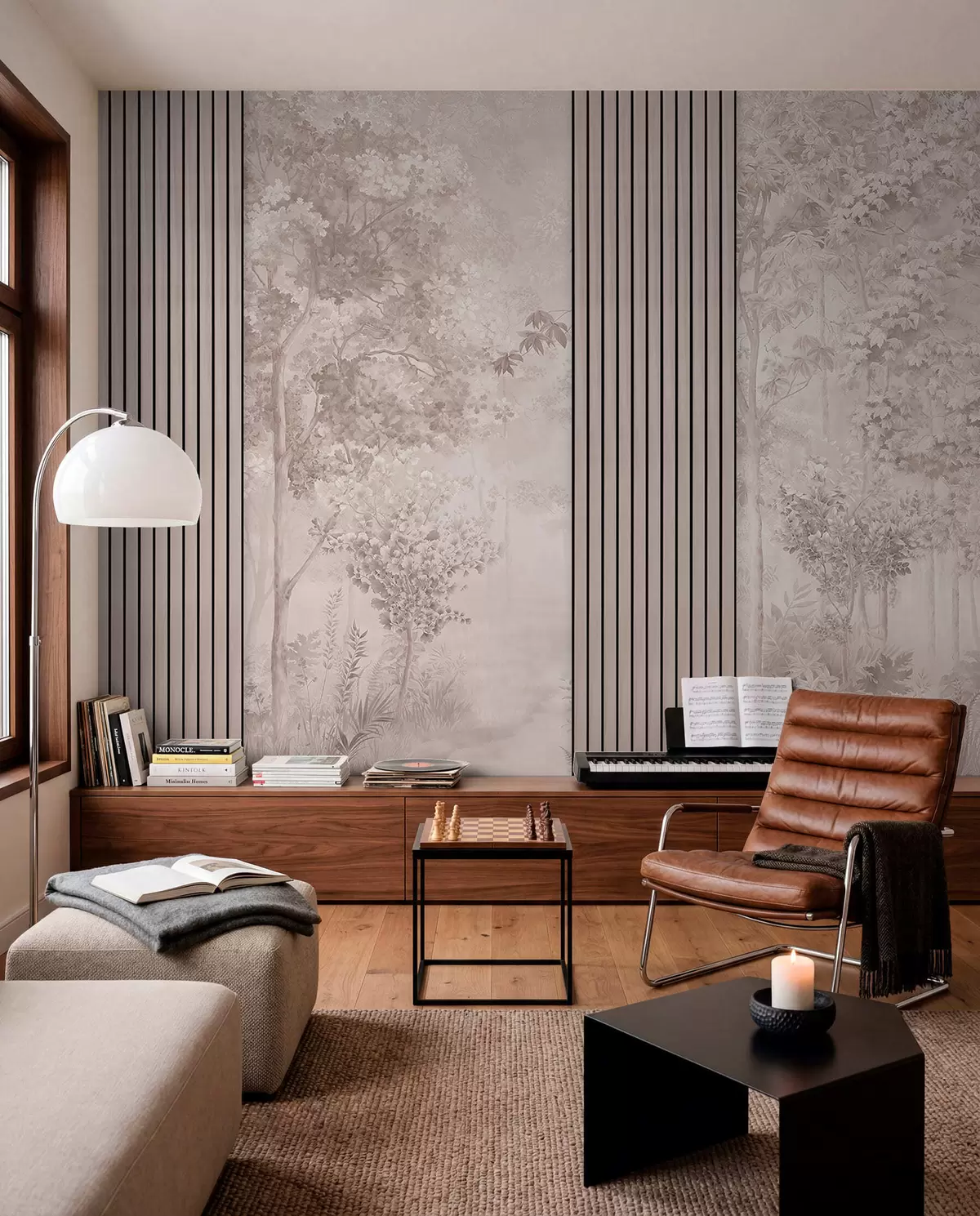wall murals Woodland Blush w00670v1