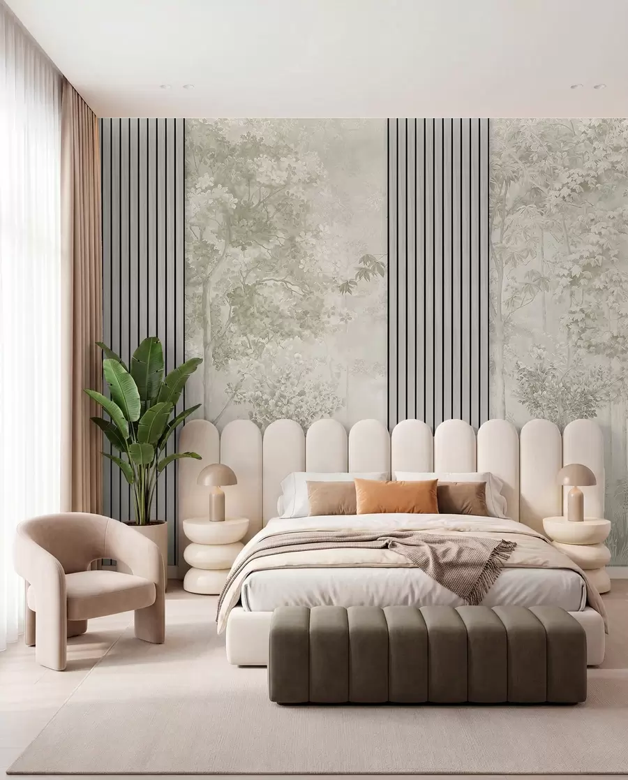 wall murals Woodland in Sage w00670v2