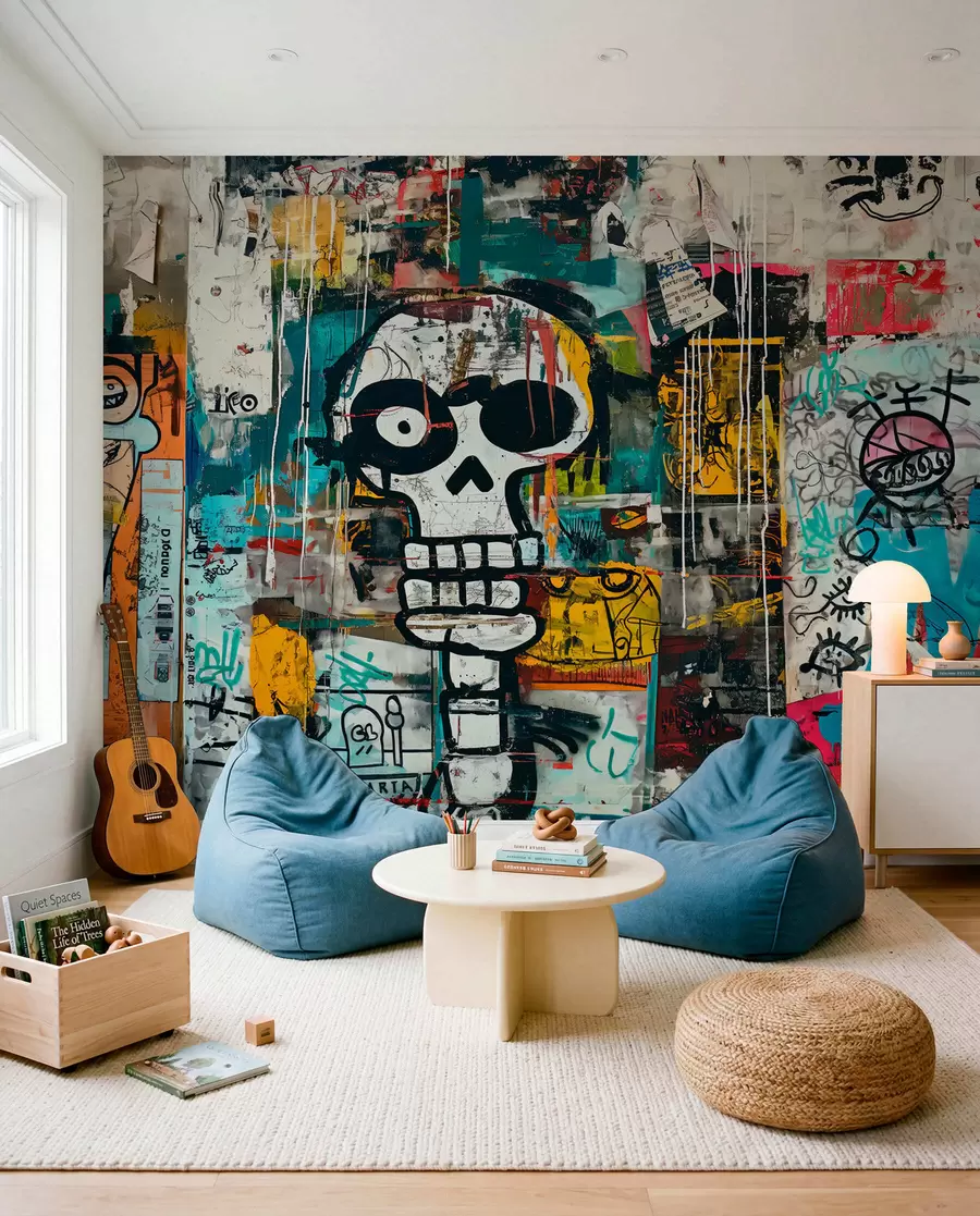 wall murals Graffiti Skull w01187