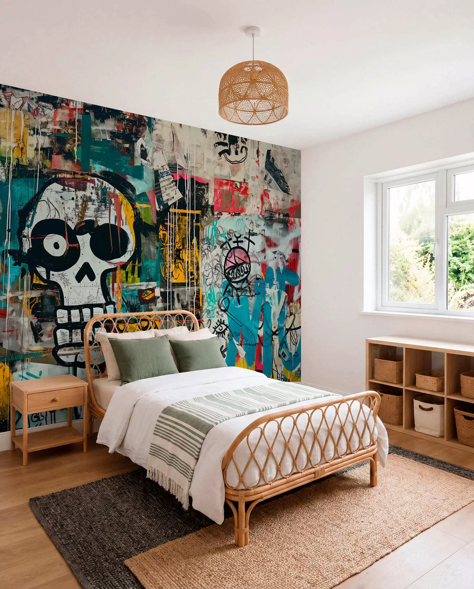 wall murals Graffiti Skull w01187