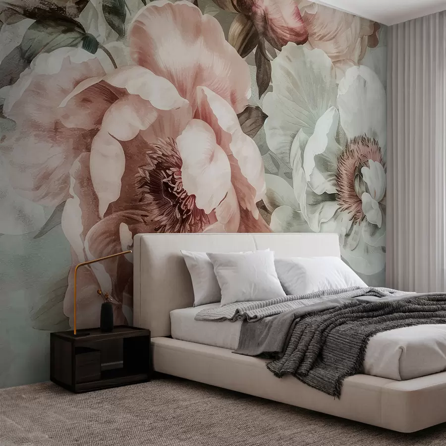 wall murals Peonies w01291