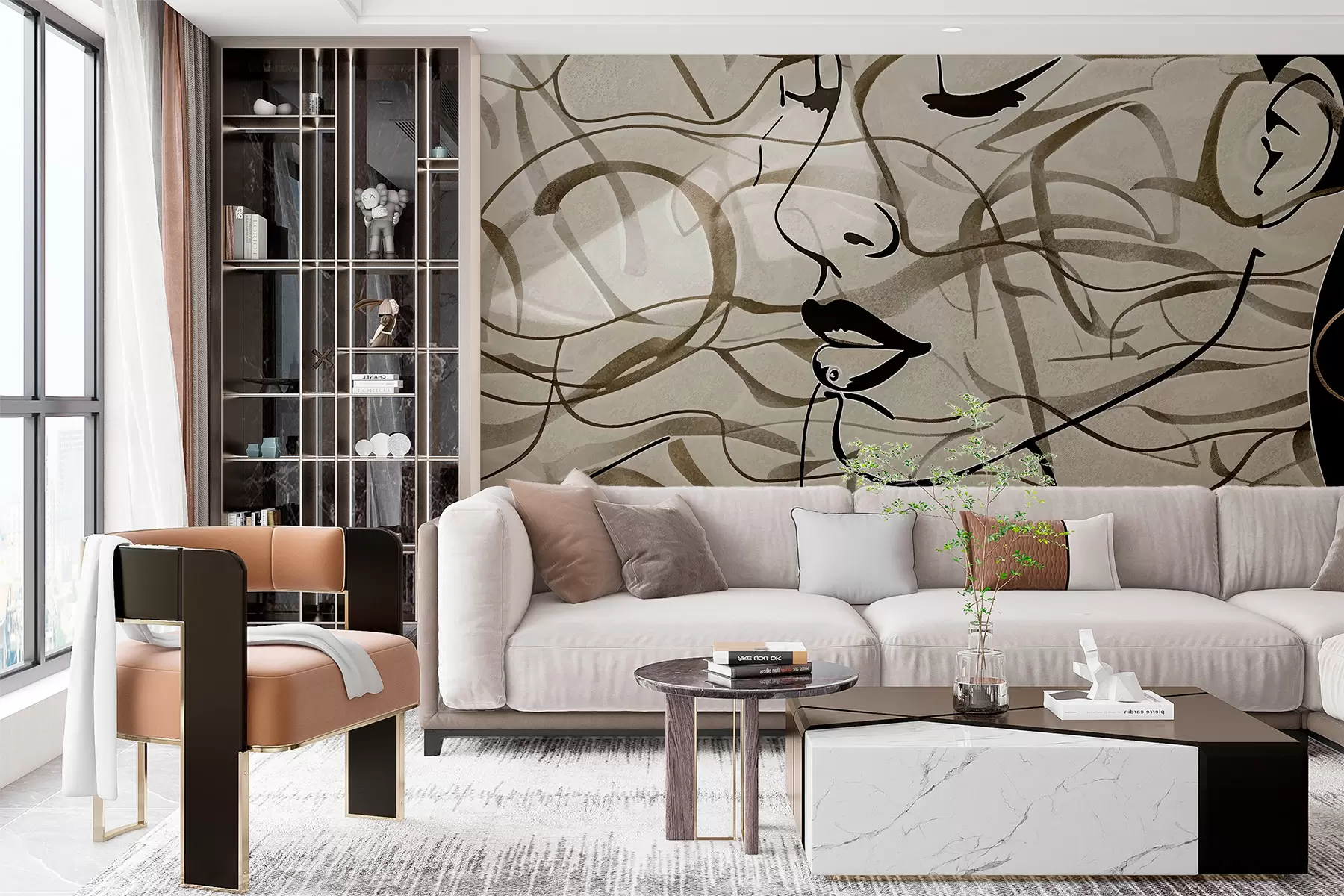 wall murals Abstraction w01296