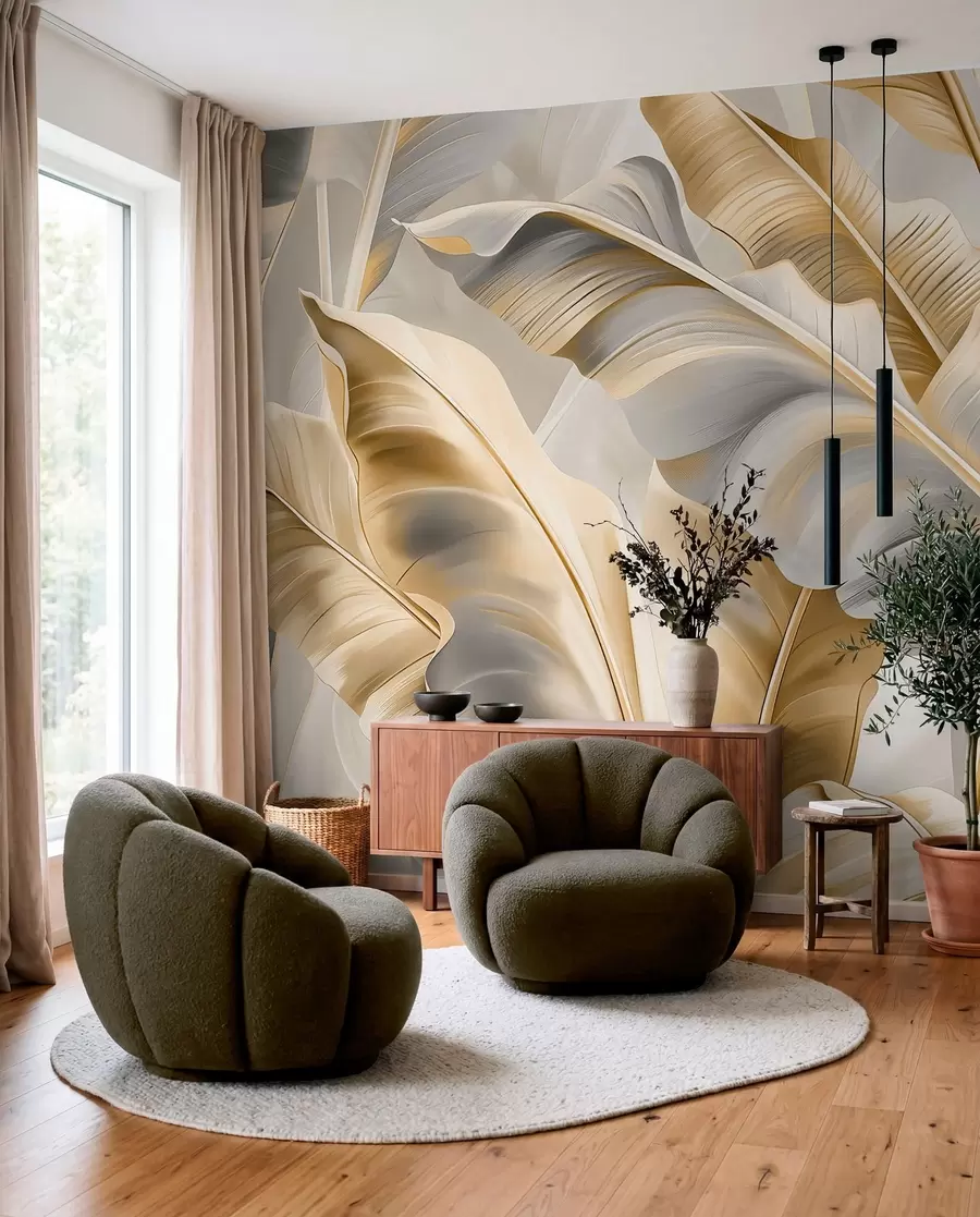 wall murals Ivory Banana Canopy w07876