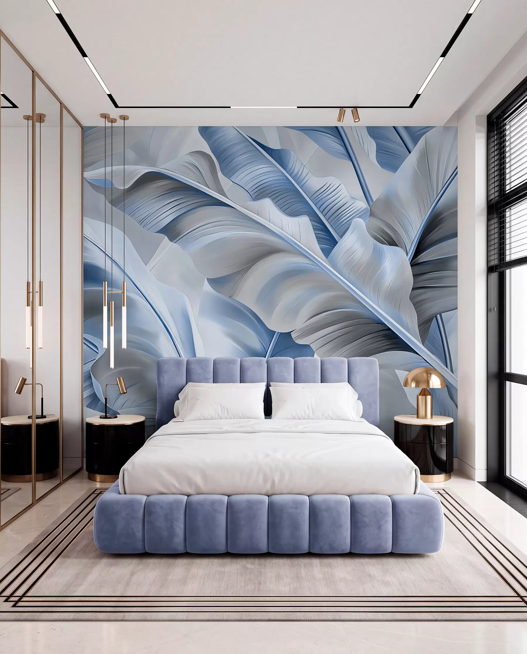 wall murals Blue Banana Canopy w07876v1