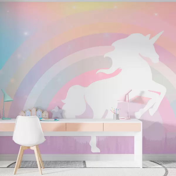 Rainbow Wall Mural for Kids