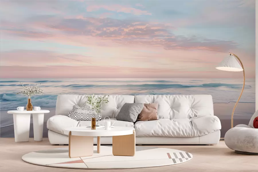wall murals Gentle embankment by the sea w07935