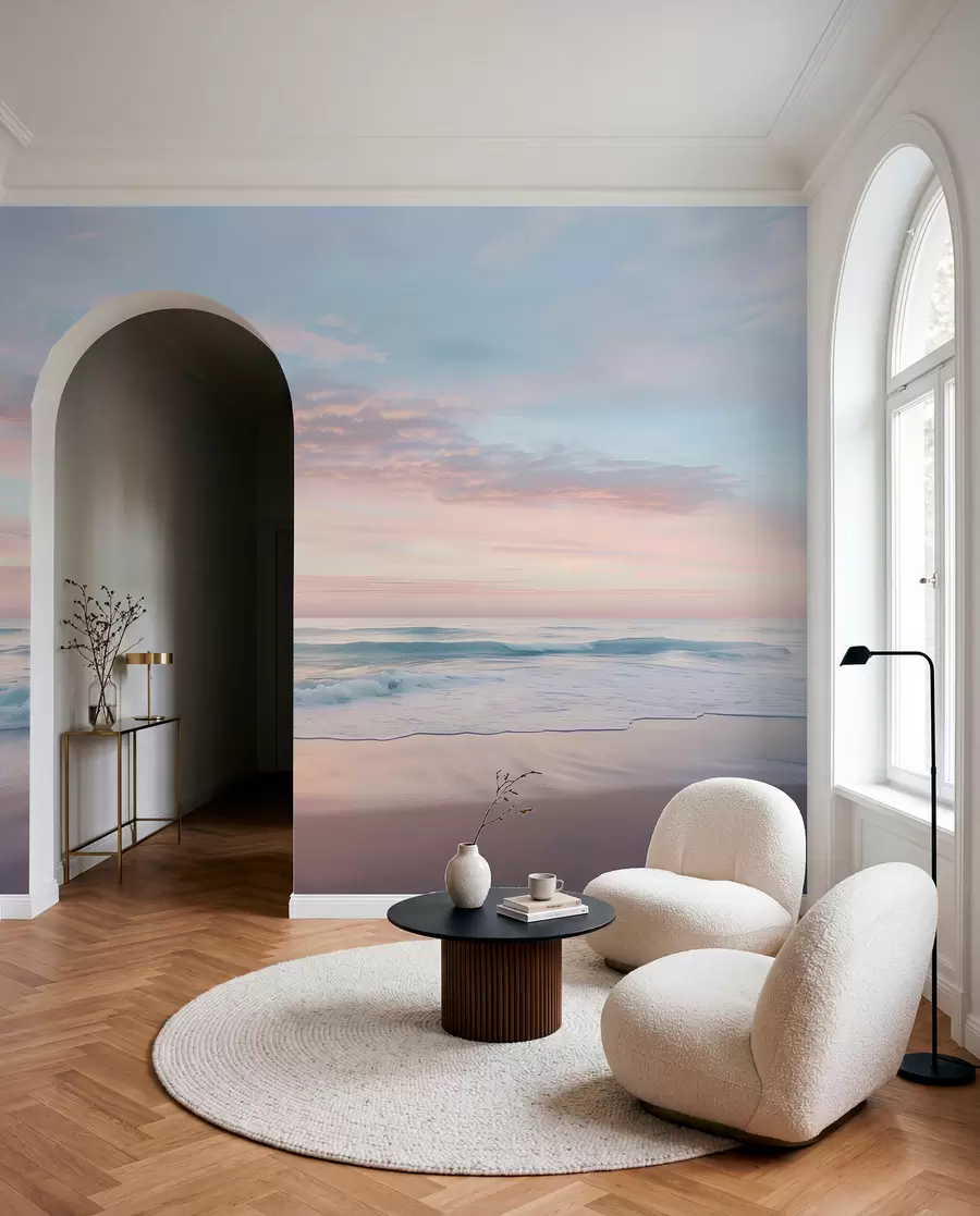 wall murals Gentle embankment by the sea w07935