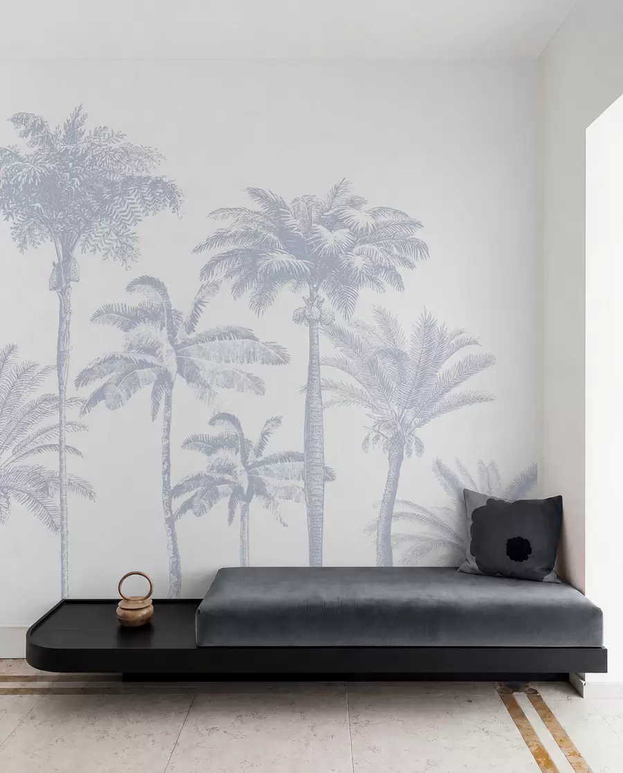 wall murals Palm Grove in Lilac w08111v4