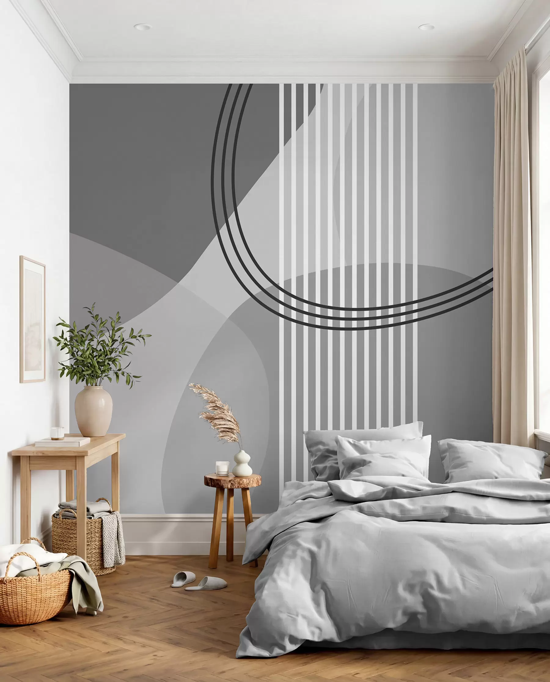 wall murals Monochrome Orbit w08173v3