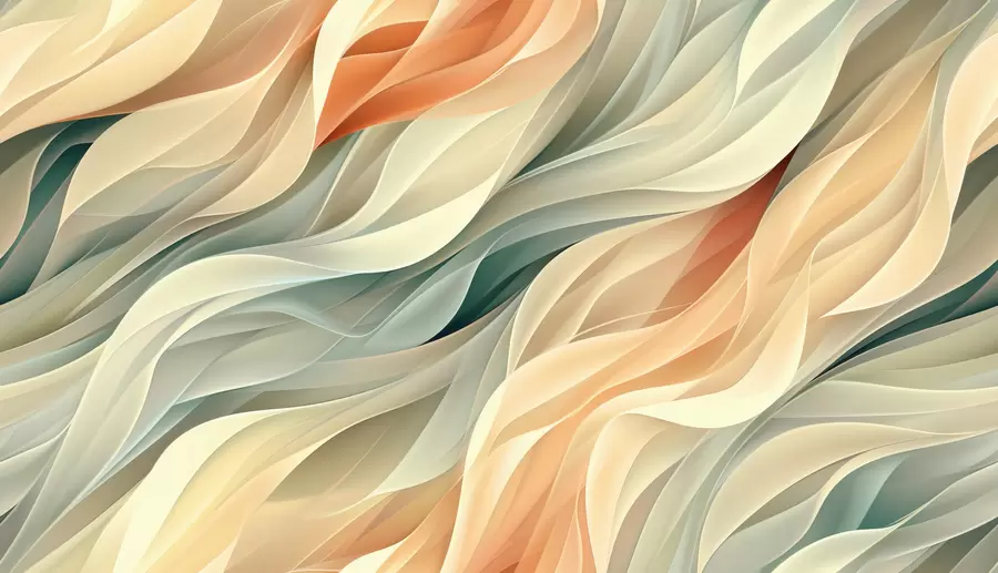 wall murals Mesmerizing abstract design with soft pastel waves in warm colors w01335v1