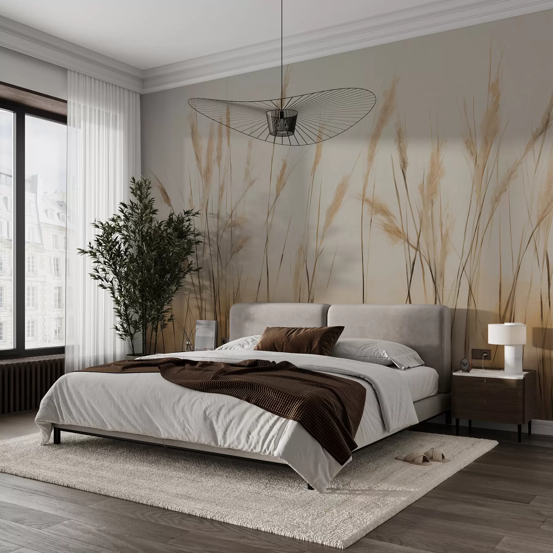 wall murals Dry reeds w01046