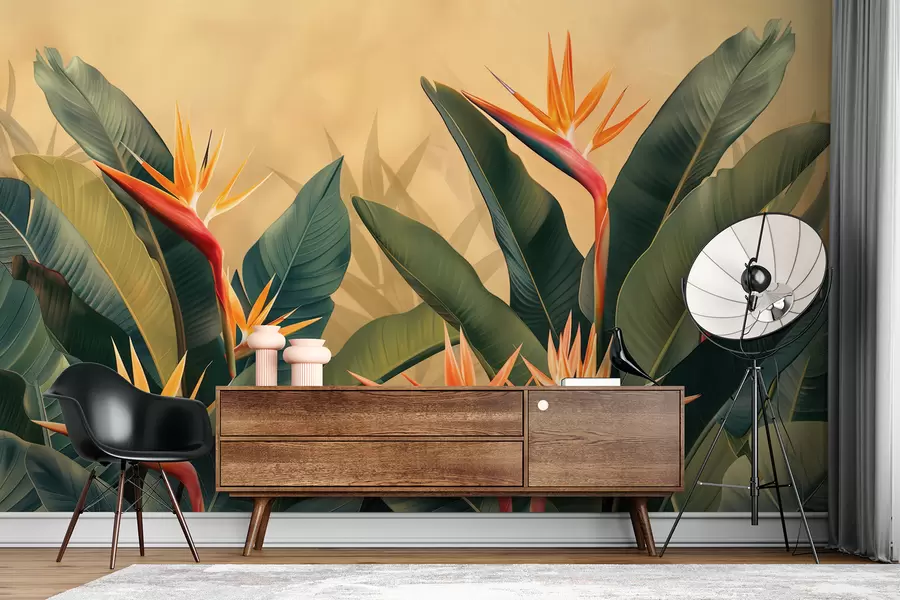 wall murals Warm tropical bloom w01484