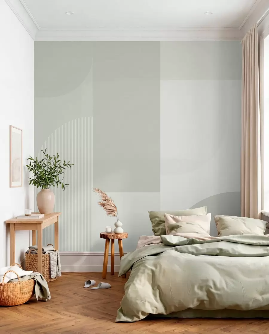 wall murals Sage Block Composition w01500