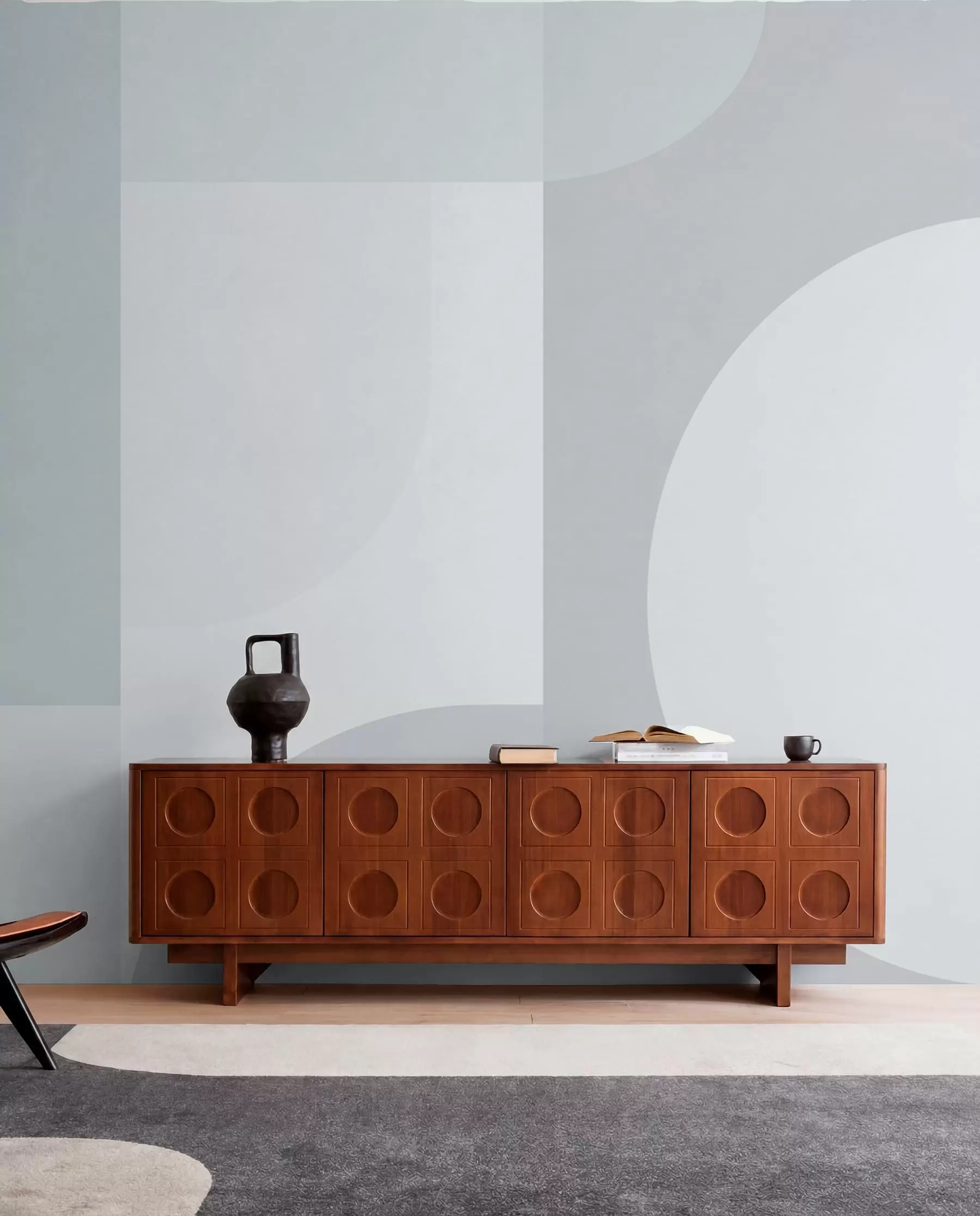 wall murals Blue Block Composition w01500v2