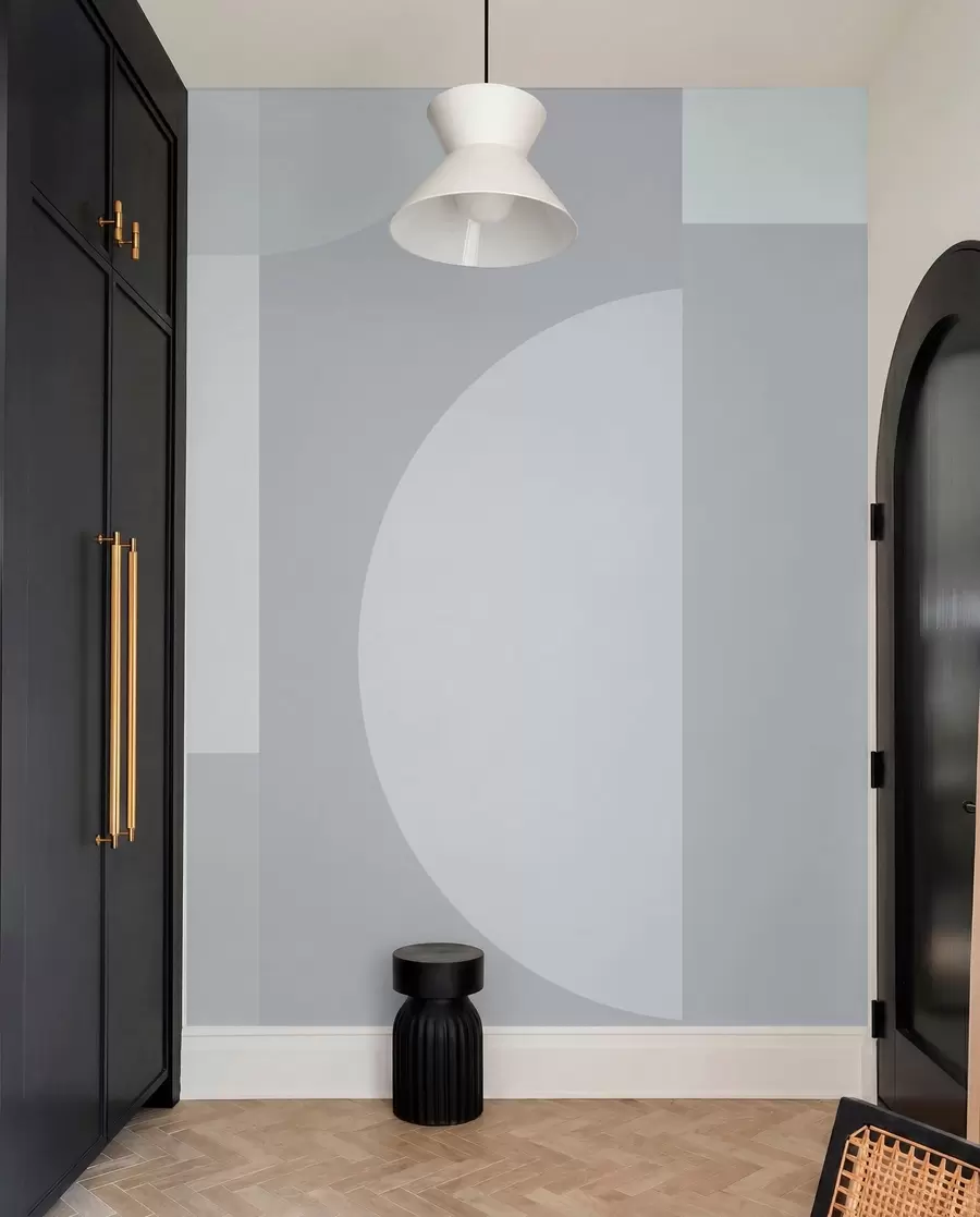 wall murals Soft hues and gentle shapes combined w01500v2