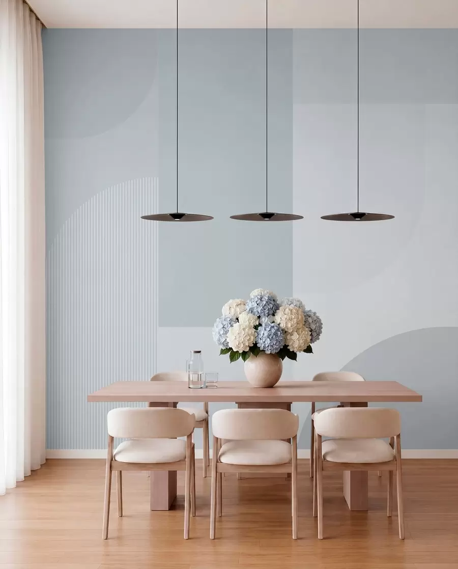 wall murals Blue Block Composition w01500v2