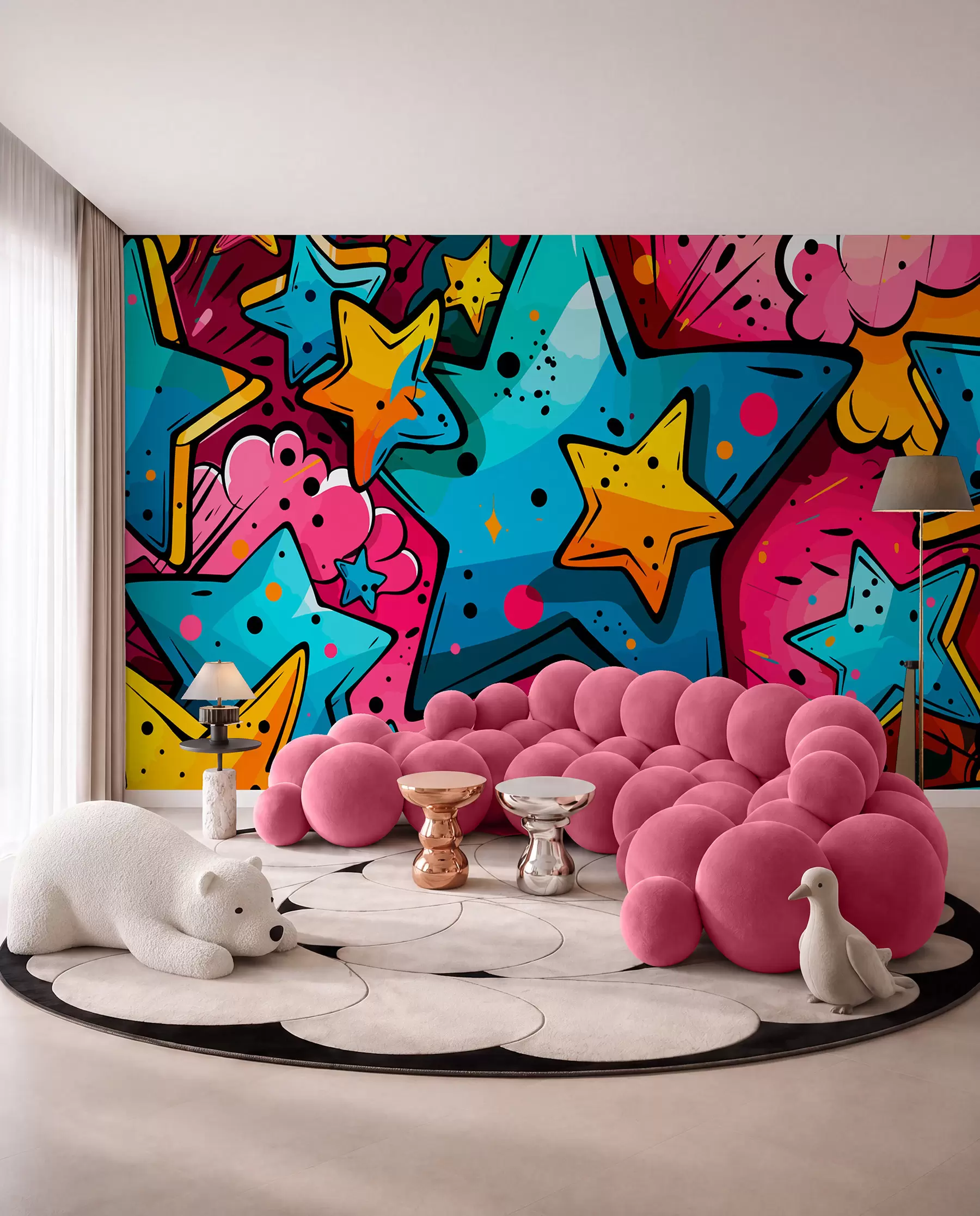 wall murals Comic Colour Burst w01063