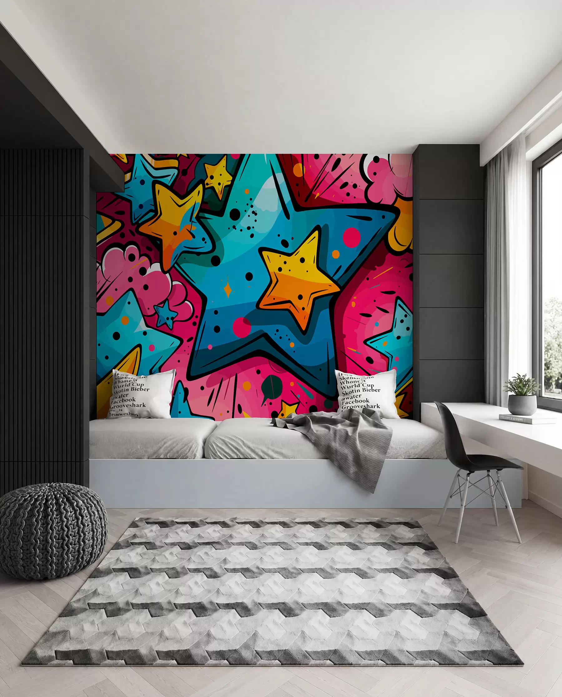 wall murals Comic Colour Burst w01063