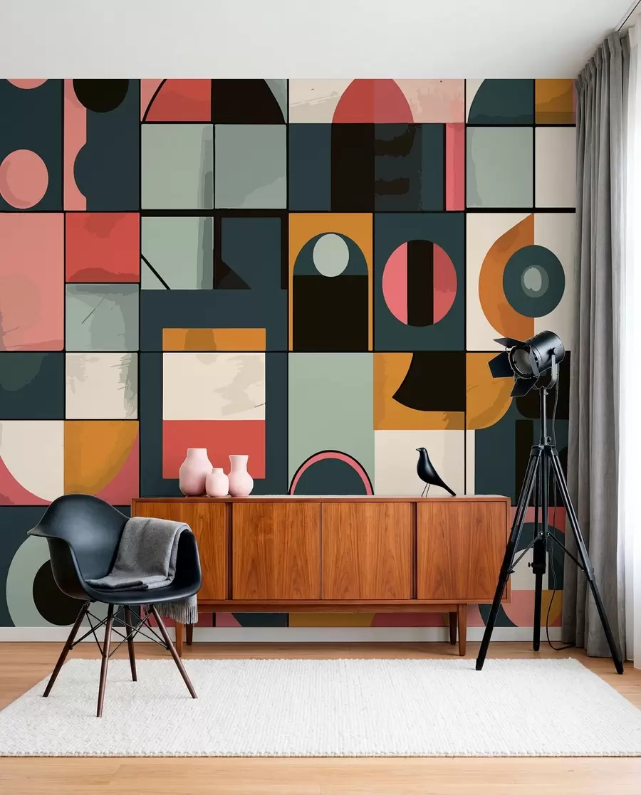wall murals Bahaus style w01075