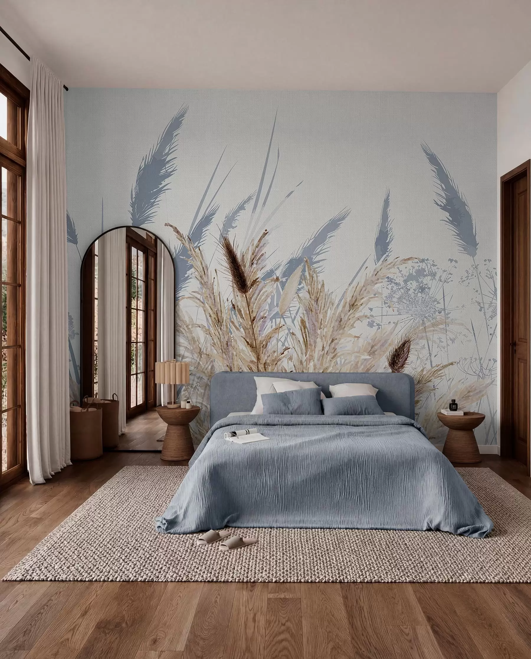 wall murals Grassland Sketch w08282