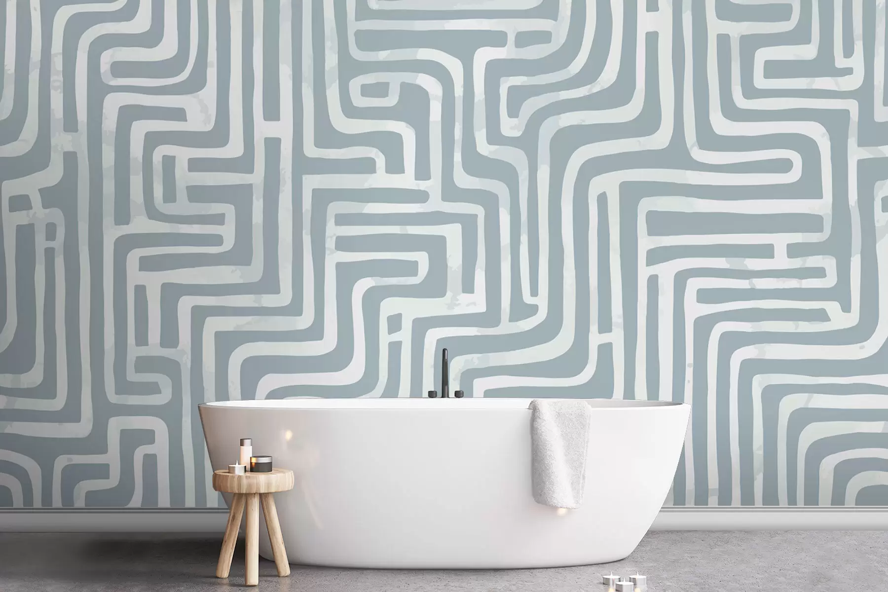 wall murals Stylish modern labyrinth w08299v1