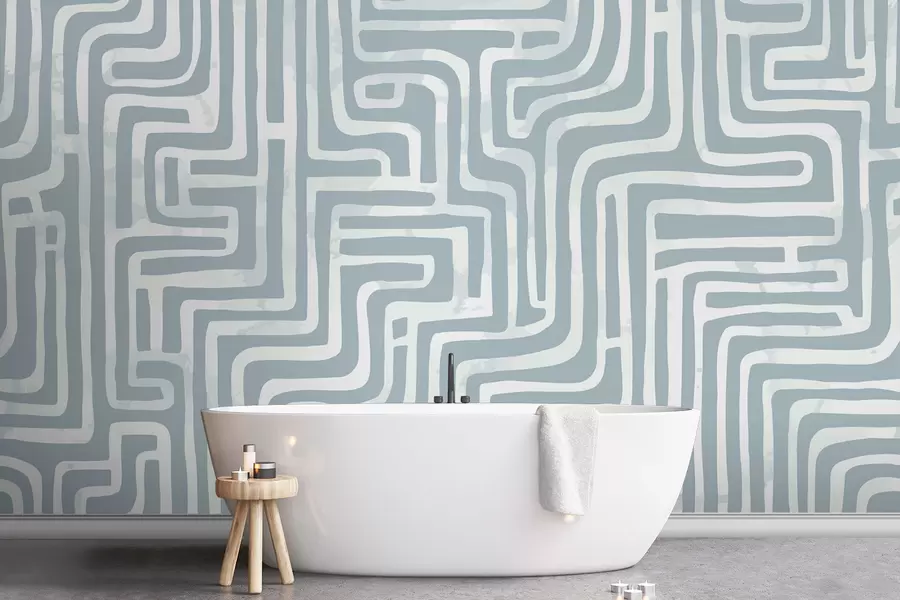 wall murals Stylish modern labyrinth w08299v1