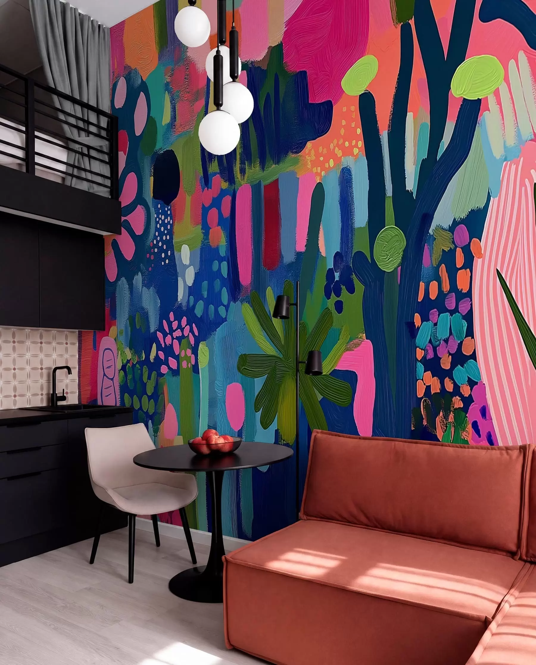 wall murals Electric Garden Collage w08284