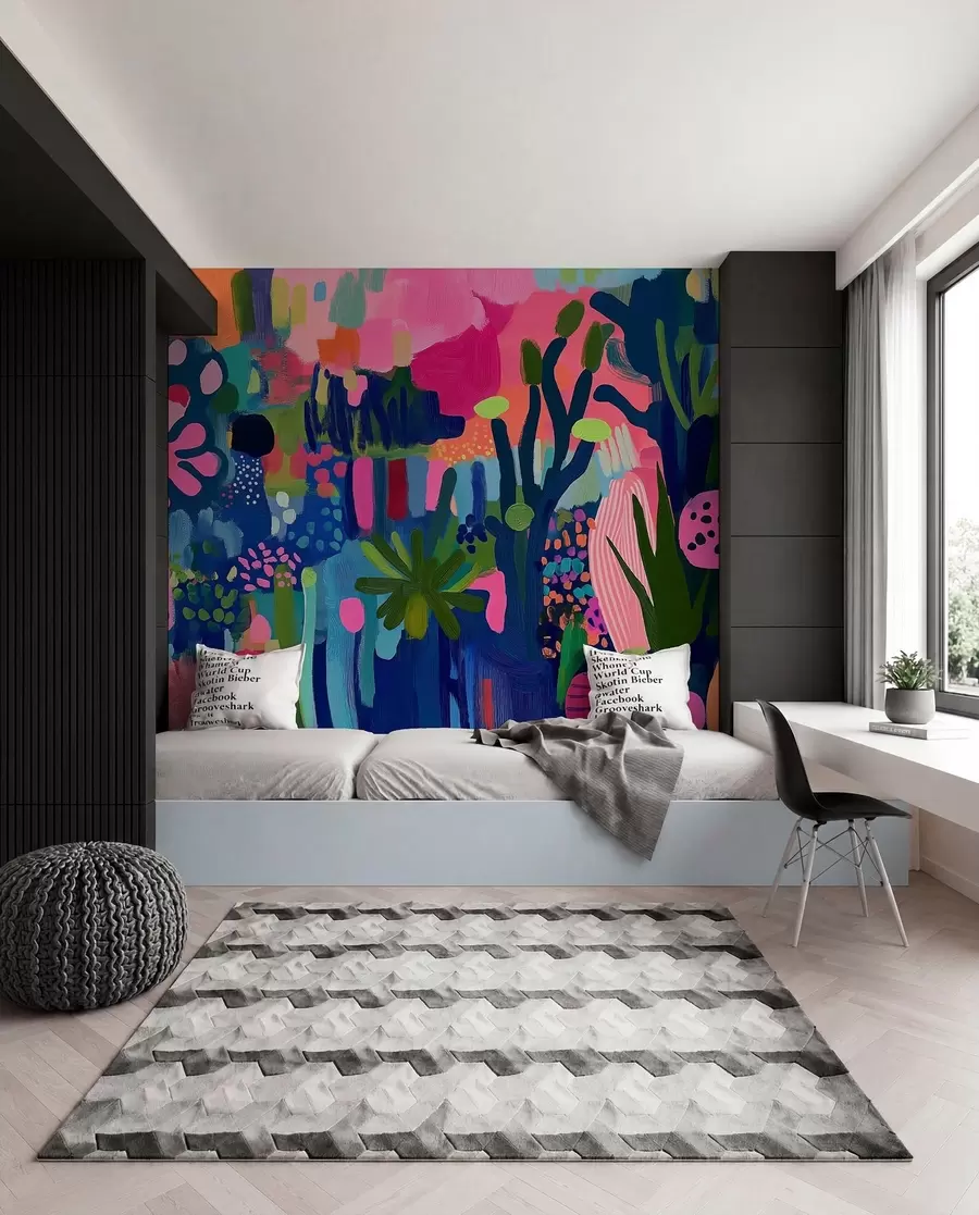 wall murals Electric Garden Collage w08284