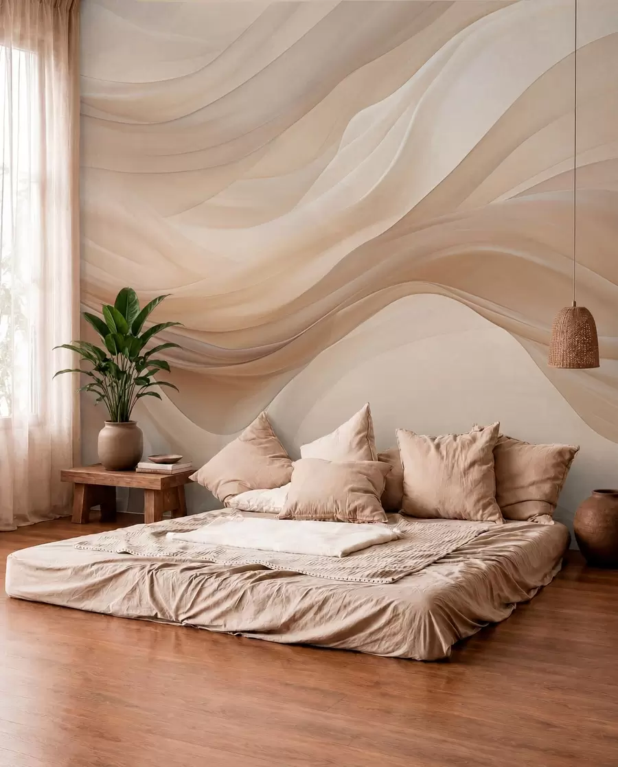 wall murals Flowing Sand Ribbons w01641