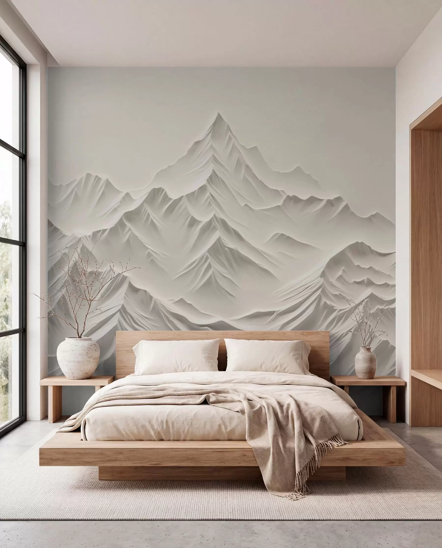 wall murals Sculpted Peaks w01644