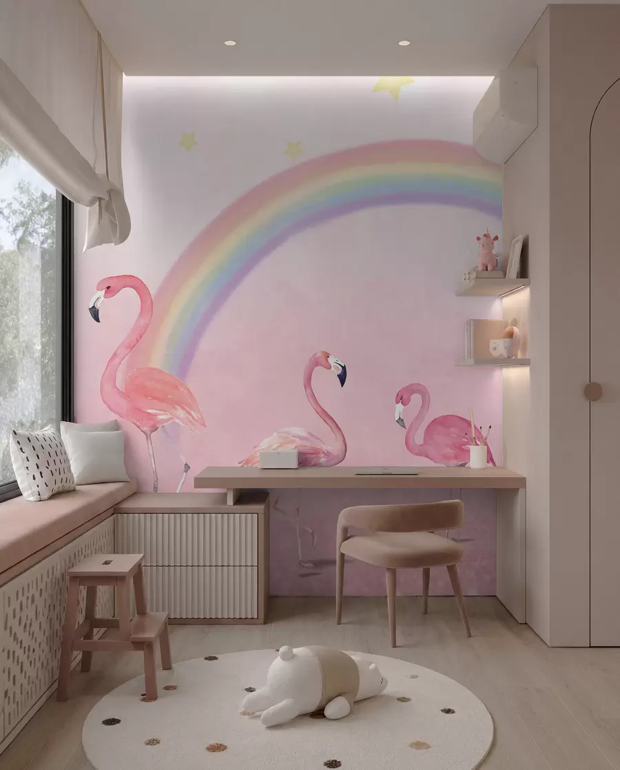wall murals Friends Under the Rainbow u29070