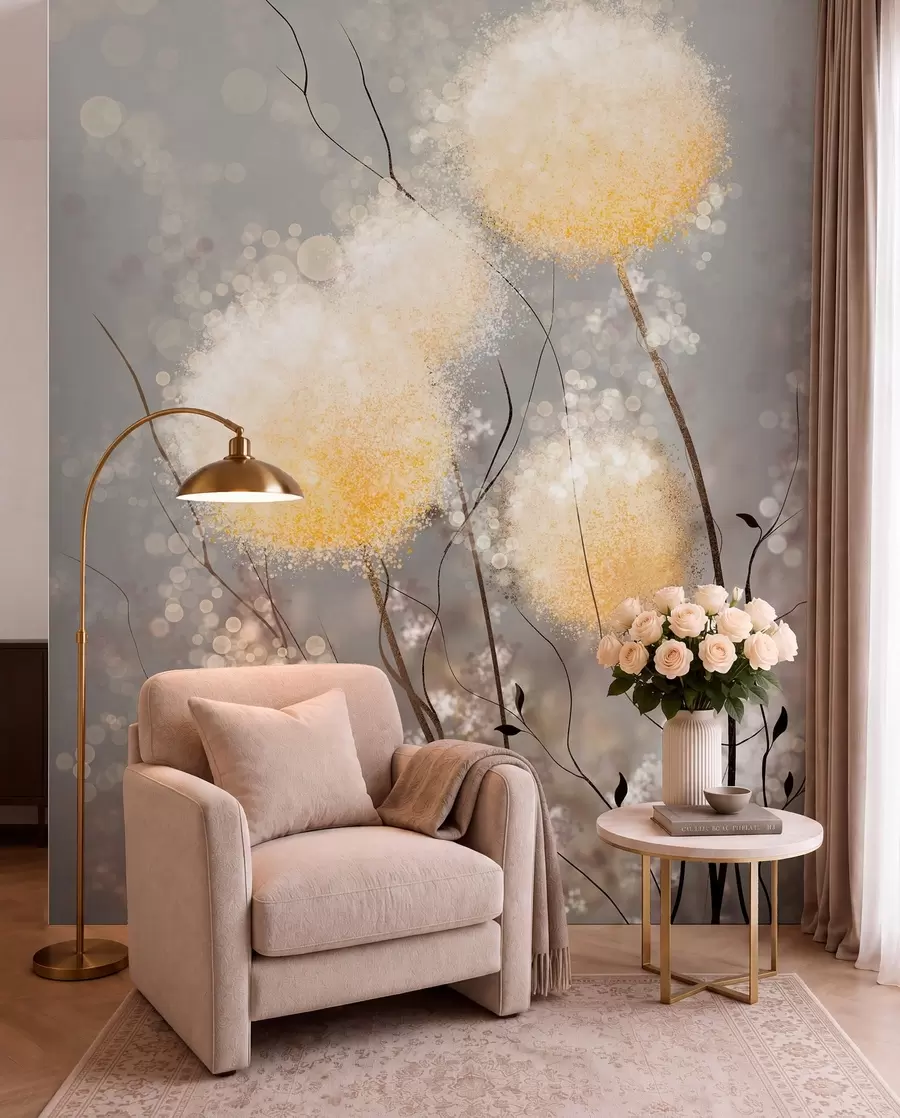 wall murals Fairy dandelion bloom u33910