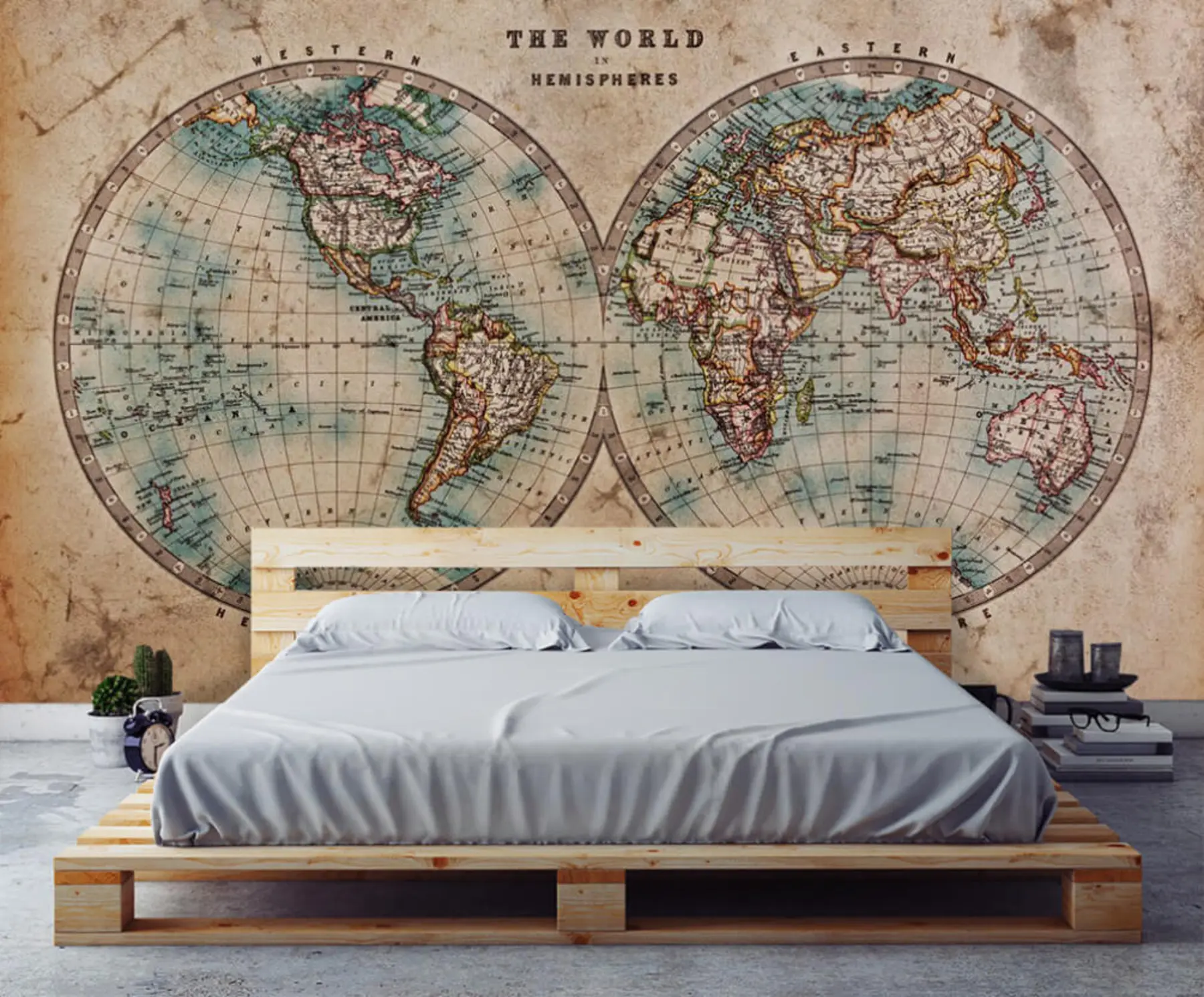 wall murals World, map e atlas u37860
