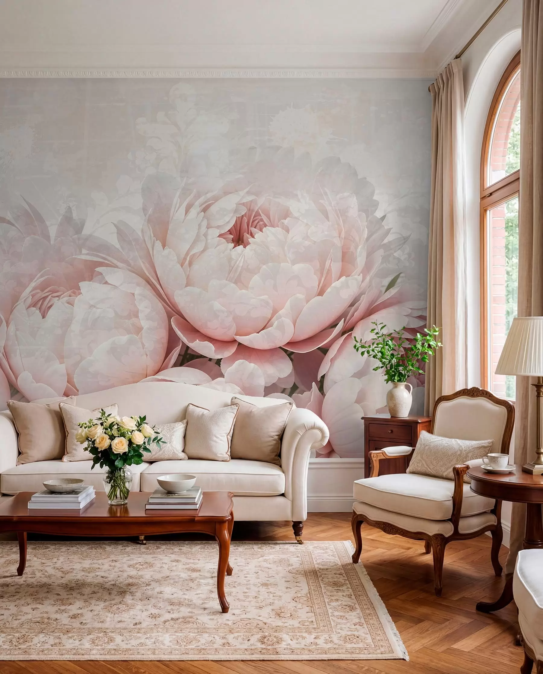 wall murals Peonies and promise w08312