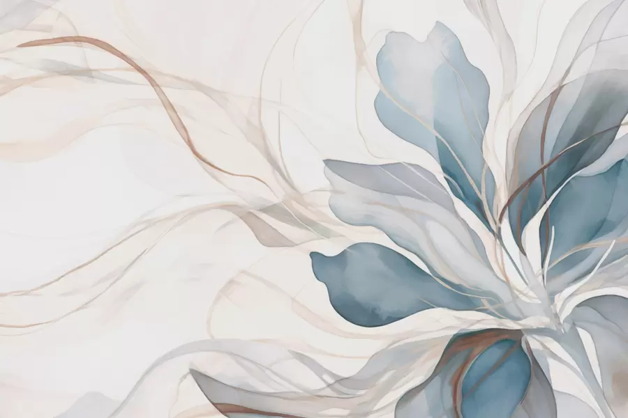 wall murals Delicate large flower w01718